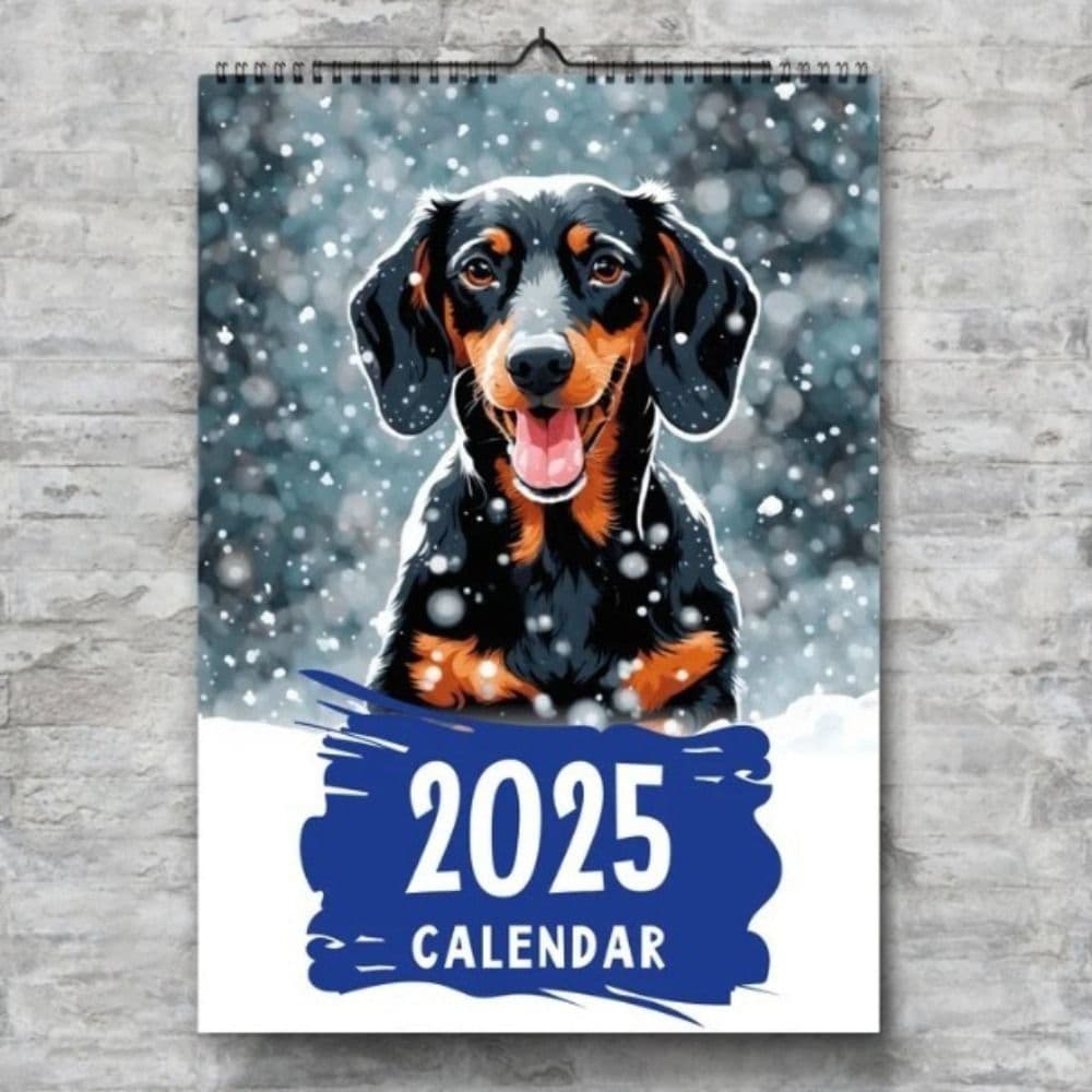 Dachshund Calendar Daily Weekly Monthly Planner Paper Hanging Wall Calendar Gift Home Decor Wall Calendar Supplies