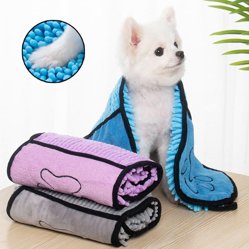 Pet Bath Towel - Super Absorbent Microfiber for Dogs & Cats