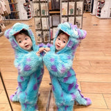 Animal Baby Jumpsuit with Hood and Zipper
