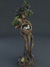 Forest Goddess and Bird Sculpture