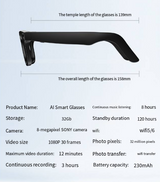 Smart Glasses with AI Camera