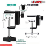 5Core Microphone Boom Arm Desk Stand with Adjustable Clamp