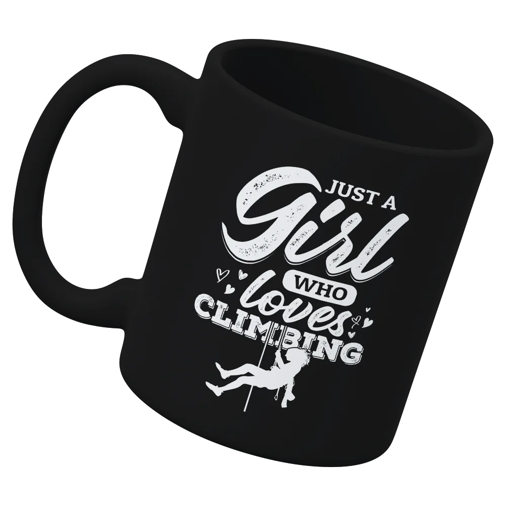 Climbing 'Just A Girl Who Loves Climbing' 11oz Ceramic Mug