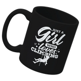 Climbing 'Just A Girl Who Loves Climbing' 11oz Ceramic Mug