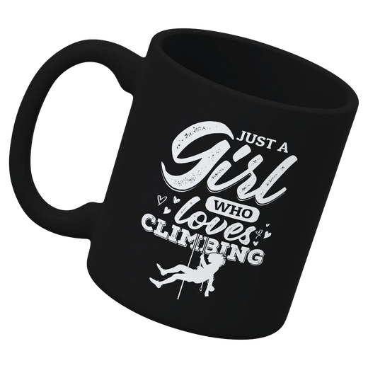 Climbing 'Just A Girl Who Loves Climbing' 11oz Ceramic Mug